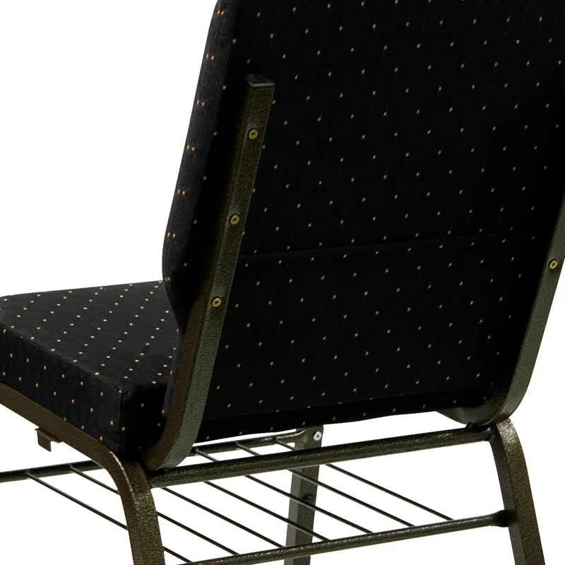 18.5"W Church/Reception Guest Chair with Book Rack