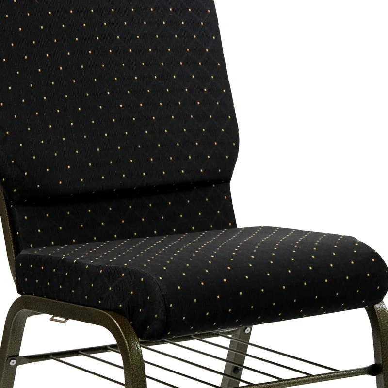 18.5"W Church/Reception Guest Chair with Book Rack