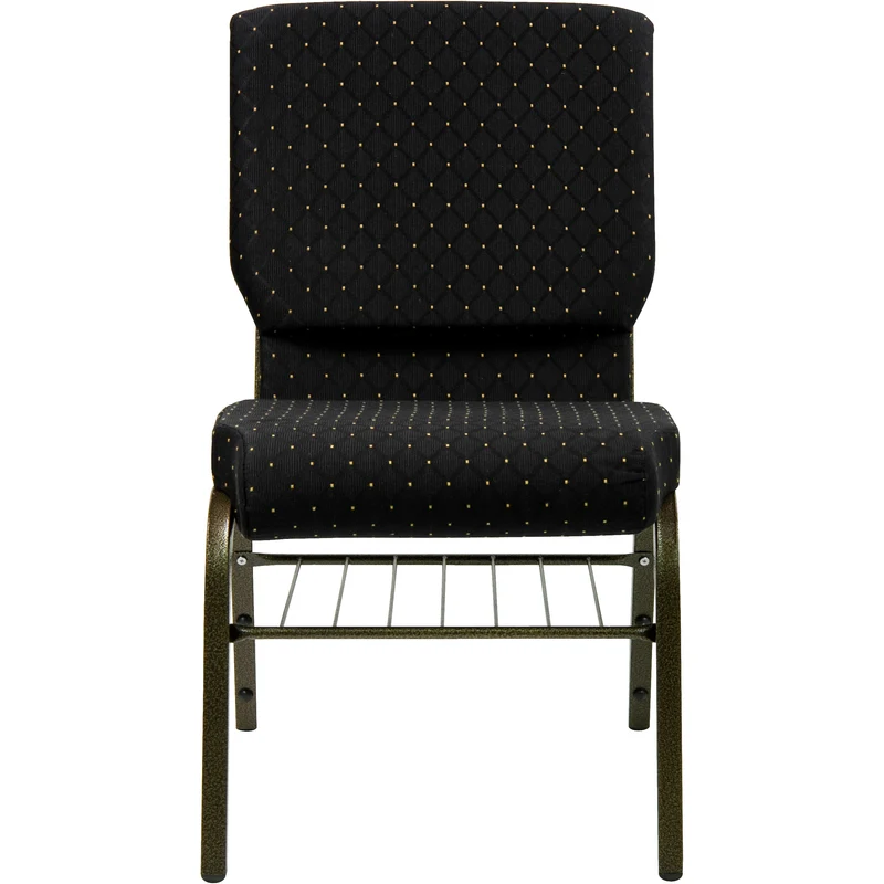 18.5"W Church/Reception Guest Chair with Book Rack