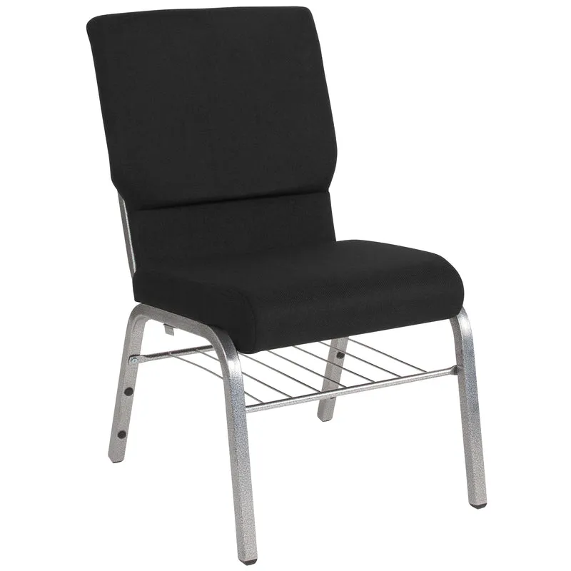 18.5"W Church/Reception Guest Chair with Book Rack