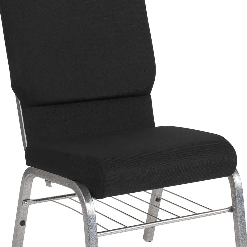18.5"W Church/Reception Guest Chair with Book Rack