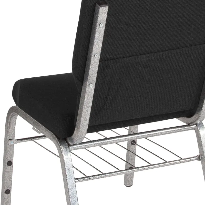 18.5"W Church/Reception Guest Chair with Book Rack