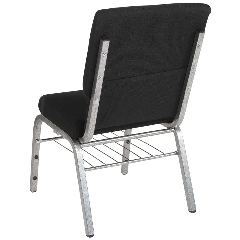 18.5"W Church/Reception Guest Chair with Book Rack