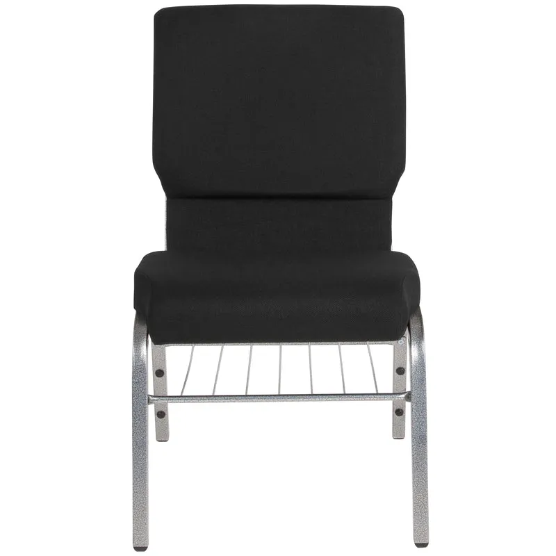 18.5"W Church/Reception Guest Chair with Book Rack