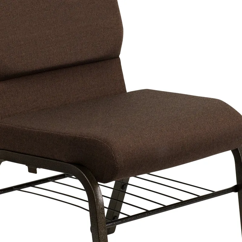 18.5"W Church/Reception Guest Chair with Book Rack