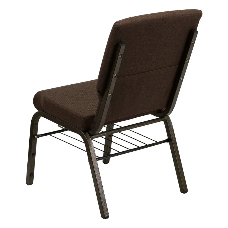 18.5"W Church/Reception Guest Chair with Book Rack