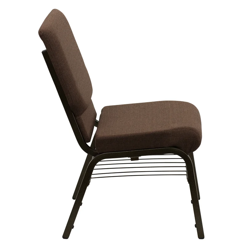 18.5"W Church/Reception Guest Chair with Book Rack