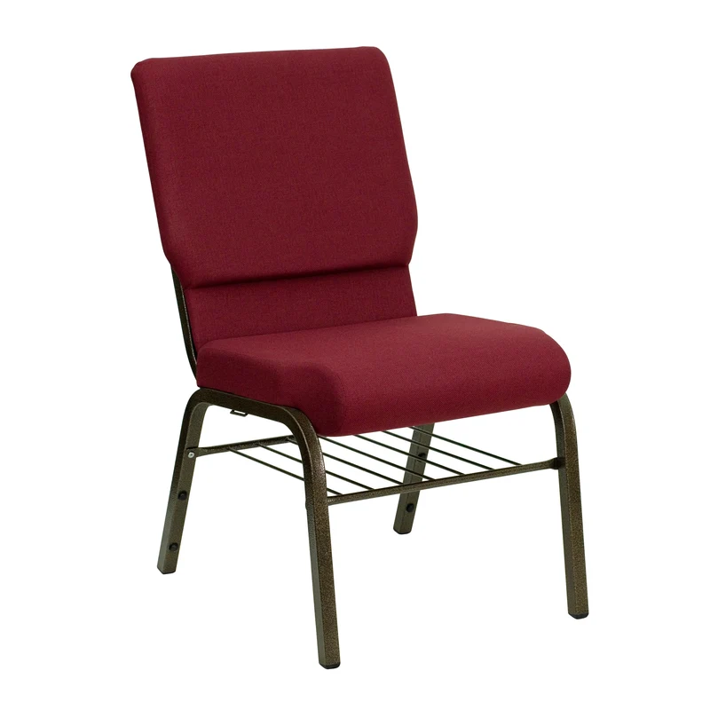 18.5"W Church/Reception Guest Chair with Book Rack