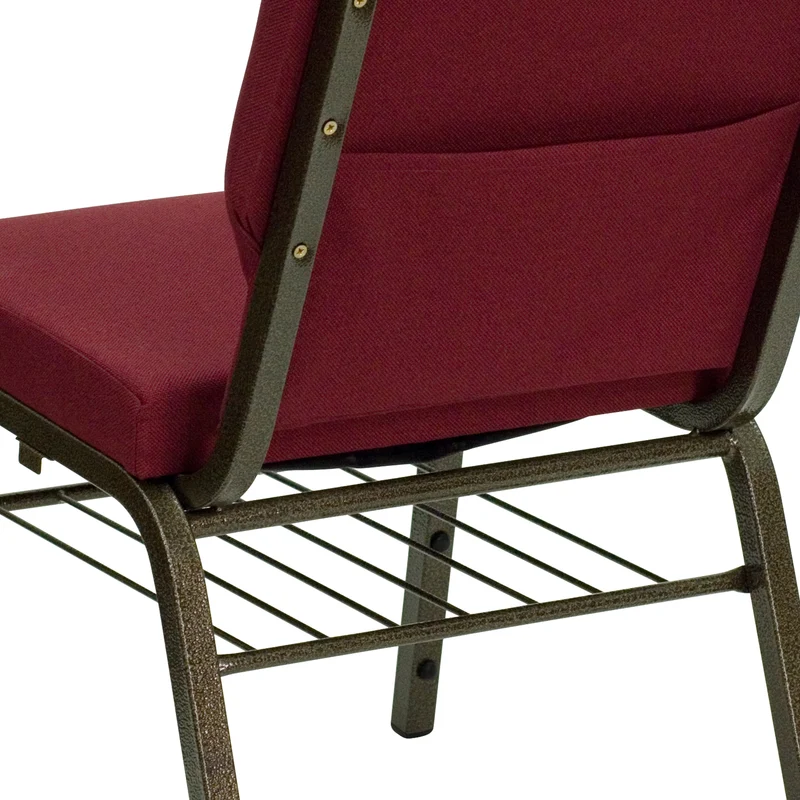 18.5"W Church/Reception Guest Chair with Book Rack