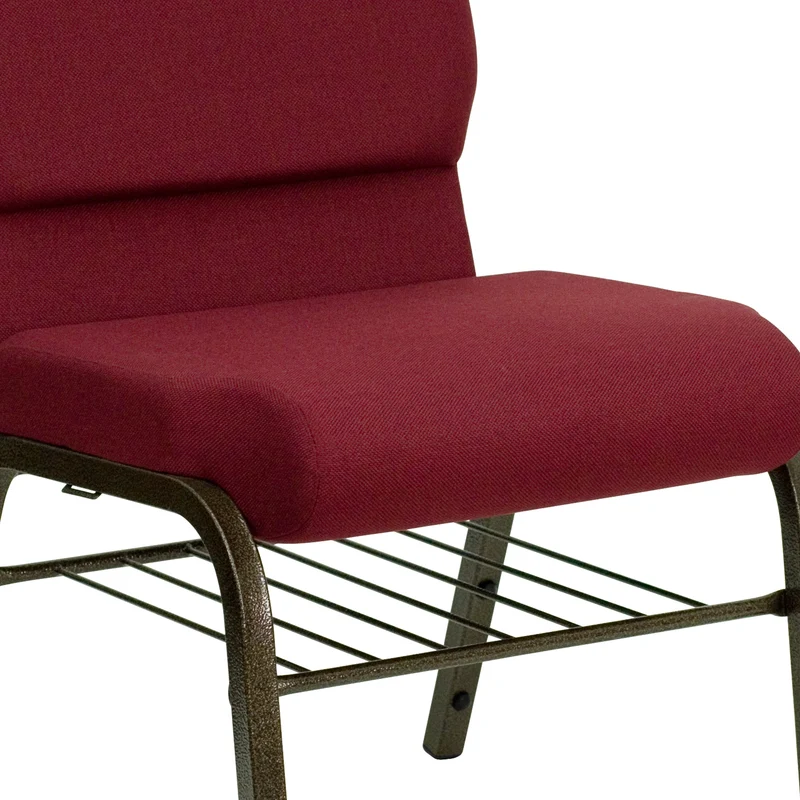 18.5"W Church/Reception Guest Chair with Book Rack