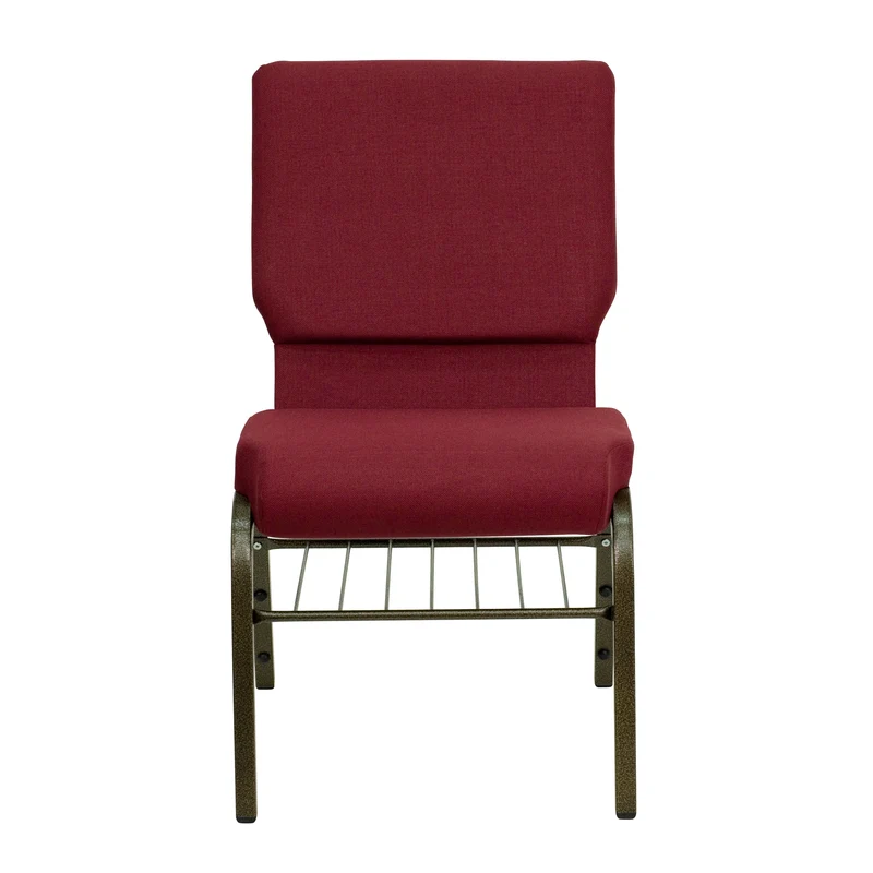 18.5"W Church/Reception Guest Chair with Book Rack