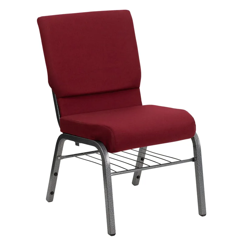 18.5"W Church/Reception Guest Chair with Book Rack