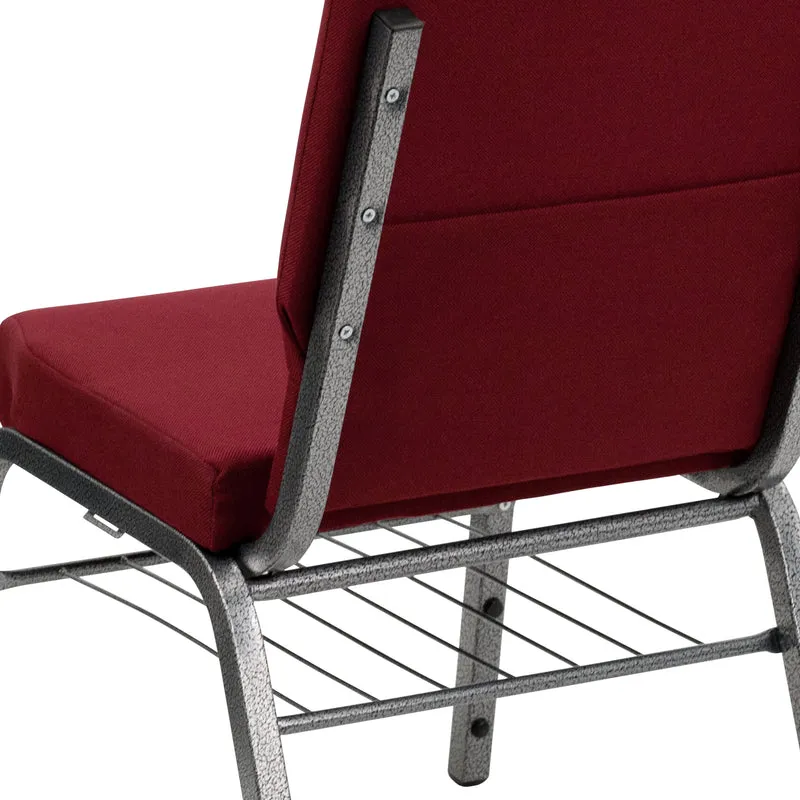 18.5"W Church/Reception Guest Chair with Book Rack