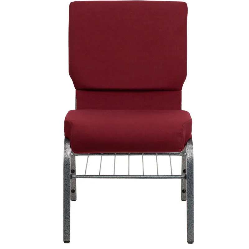 18.5"W Church/Reception Guest Chair with Book Rack
