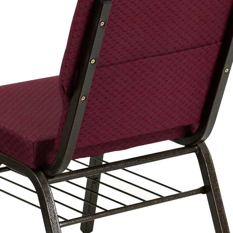 18.5"W Church/Reception Guest Chair with Book Rack