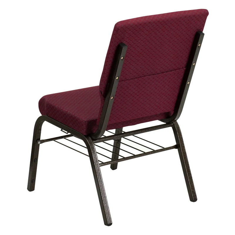 18.5"W Church/Reception Guest Chair with Book Rack