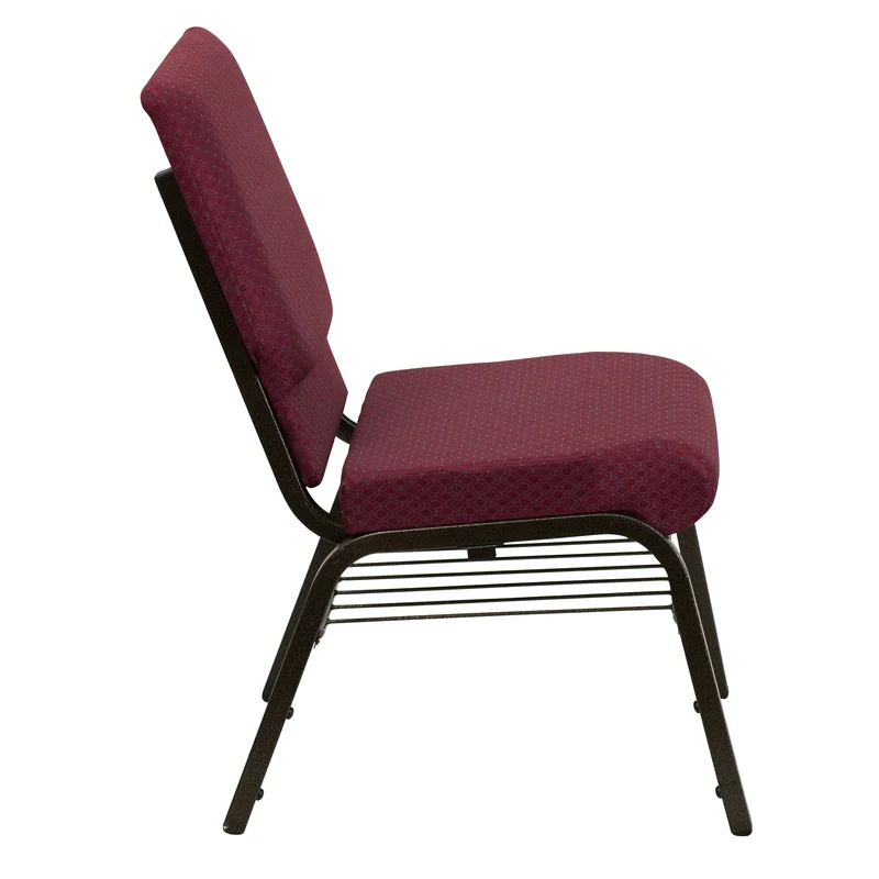 18.5"W Church/Reception Guest Chair with Book Rack