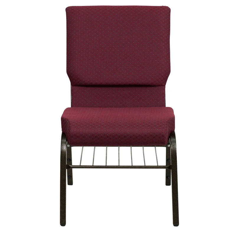 18.5"W Church/Reception Guest Chair with Book Rack