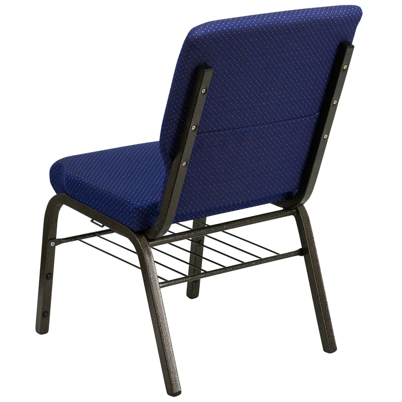 18.5"W Church/Reception Guest Chair with Book Rack