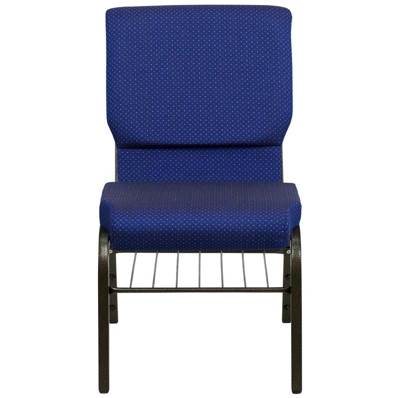 18.5"W Church/Reception Guest Chair with Book Rack