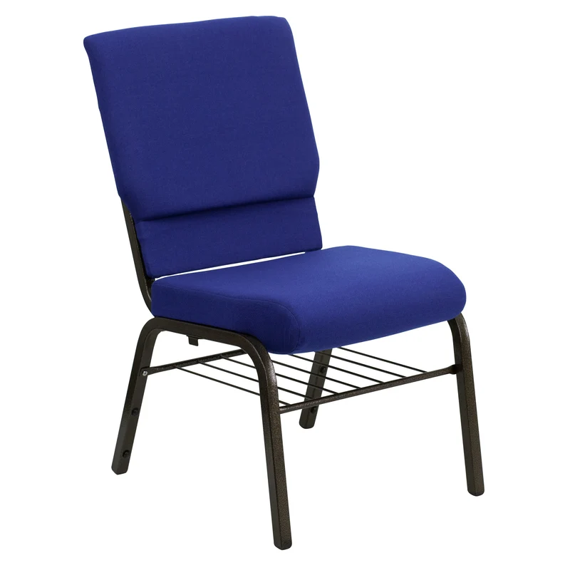 18.5"W Church/Reception Guest Chair with Book Rack