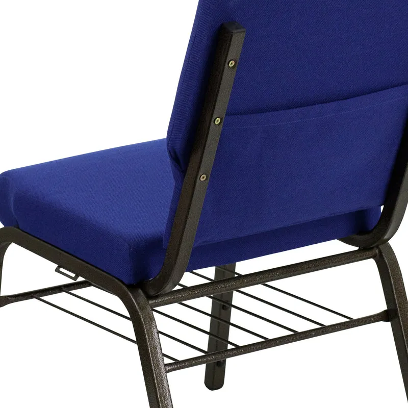 18.5"W Church/Reception Guest Chair with Book Rack