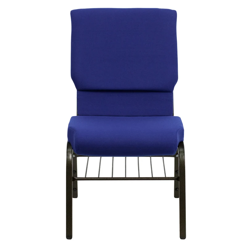 18.5"W Church/Reception Guest Chair with Book Rack