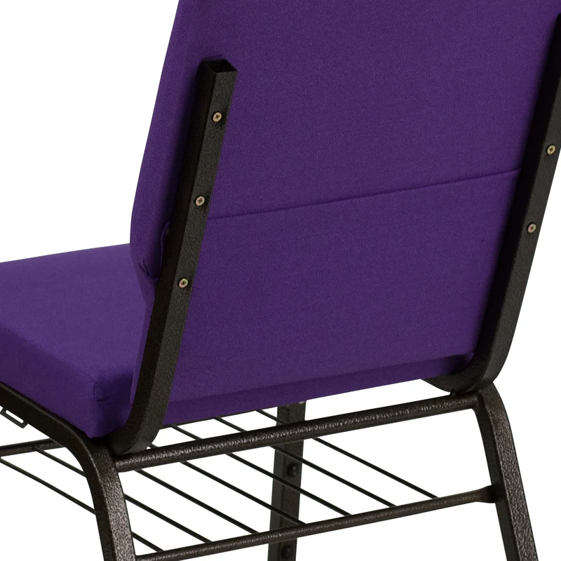 18.5"W Church/Reception Guest Chair with Book Rack