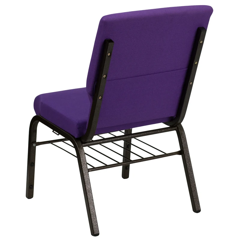 18.5"W Church/Reception Guest Chair with Book Rack