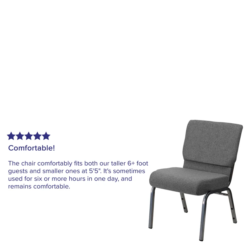 21"W Stacking Church/Reception Guest Chair