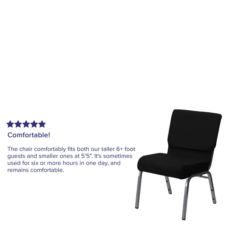 21"W Stacking Church/Reception Guest Chair