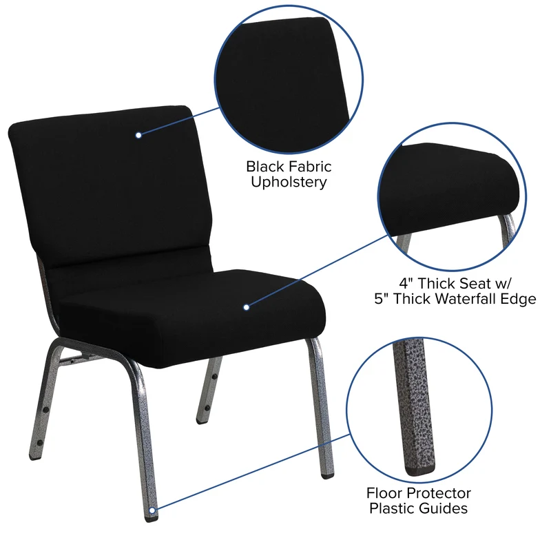 21"W Stacking Church/Reception Guest Chair