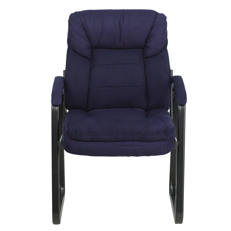 Executive Side Reception Chair with Lumbar Support and Sled Base