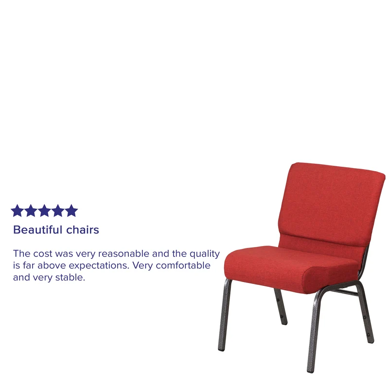 21"W Stackable Church/Reception Guest Chair