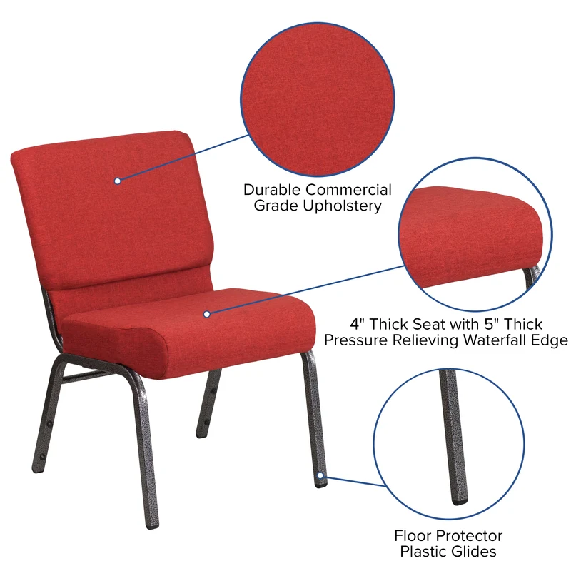 21"W Stackable Church/Reception Guest Chair