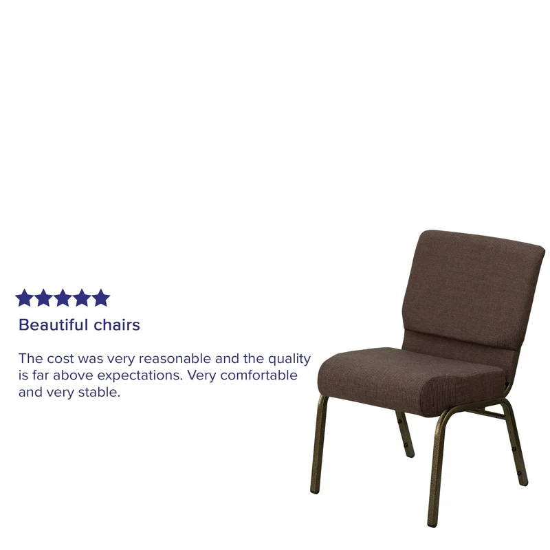 21"W Stackable Church/Reception Guest Chair