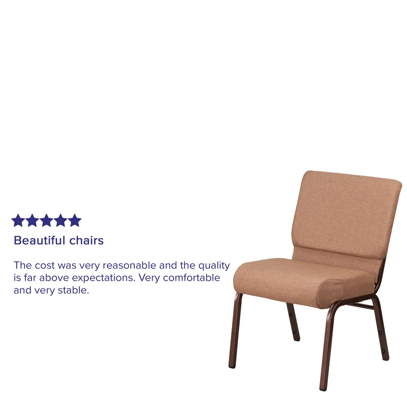 21"W Stackable Church/Reception Guest Chair