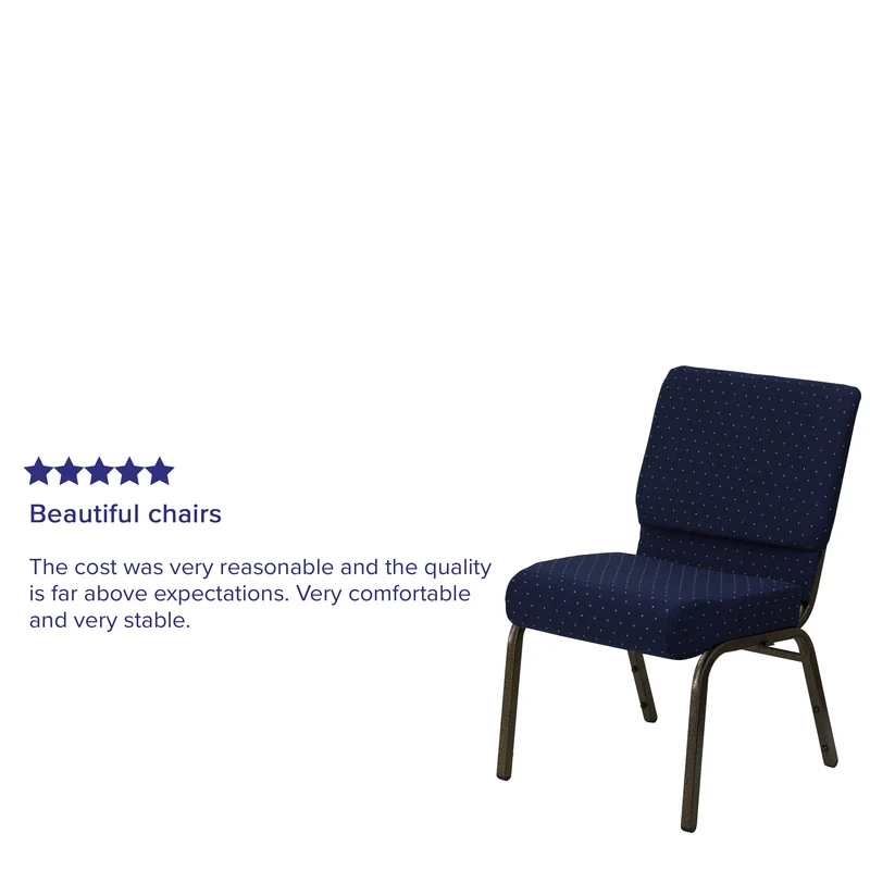 21"W Stackable Church/Reception Guest Chair