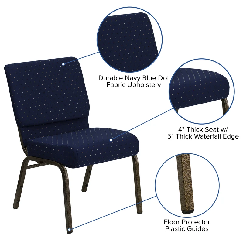 21"W Stackable Church/Reception Guest Chair