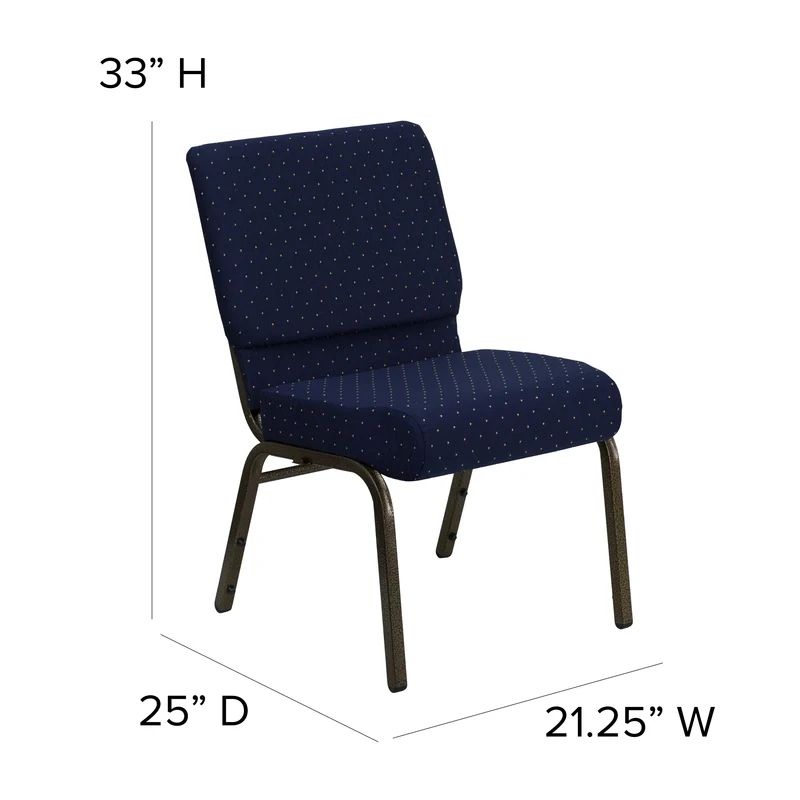 21"W Stackable Church/Reception Guest Chair