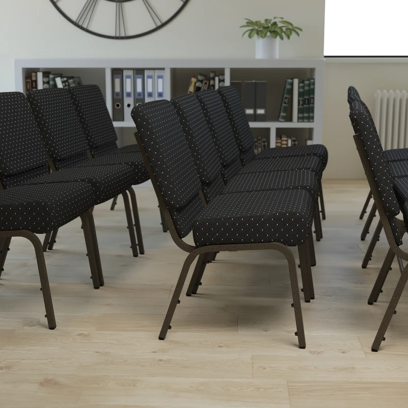 21"W Stackable Church/Reception Guest Chair