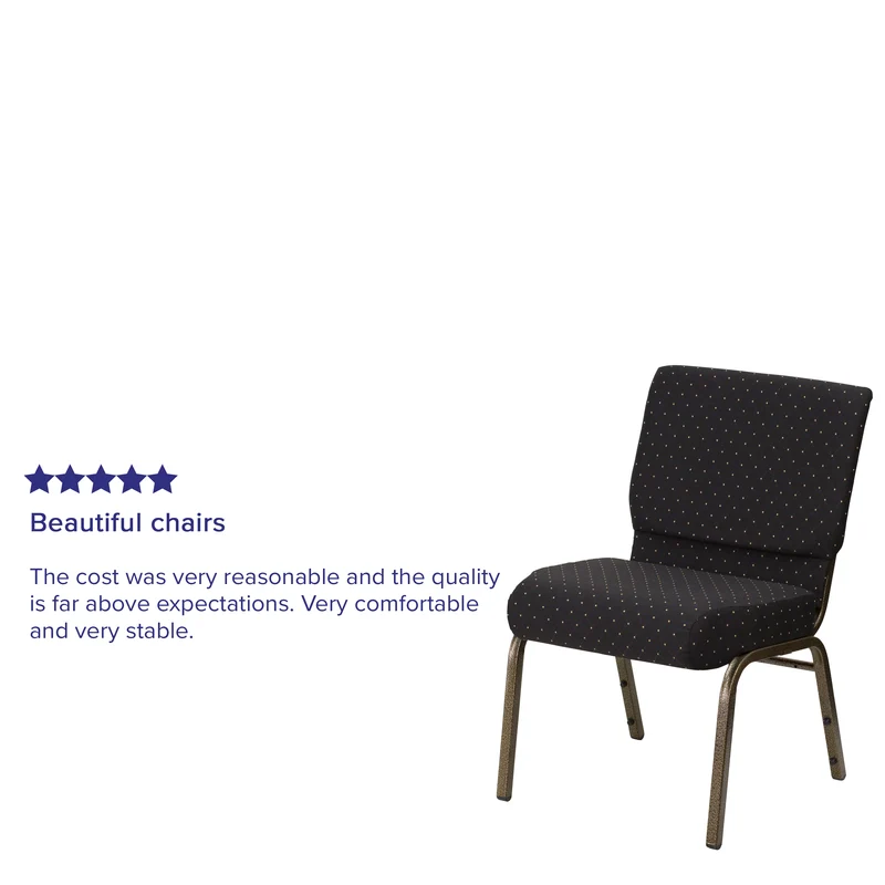 21"W Stackable Church/Reception Guest Chair
