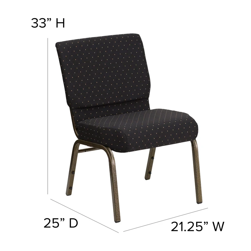 21"W Stackable Church/Reception Guest Chair
