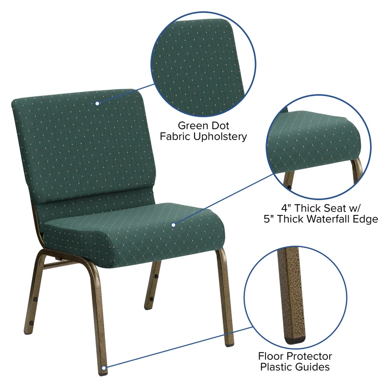 21"W Stackable Church/Reception Guest Chair