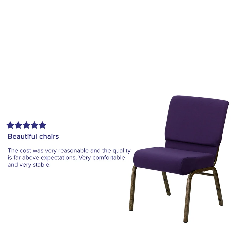 21"W Stackable Church/Reception Guest Chair
