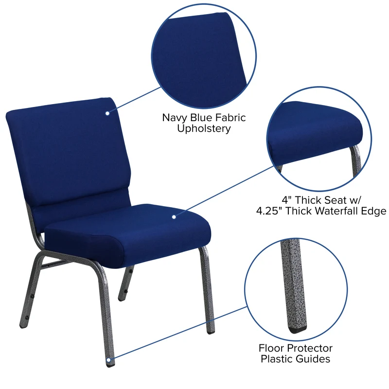 21"W Stackable Church/Reception Guest Chair