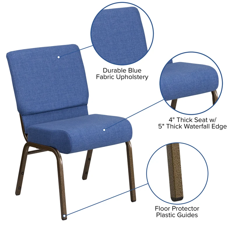 21"W Stackable Church/Reception Guest Chair