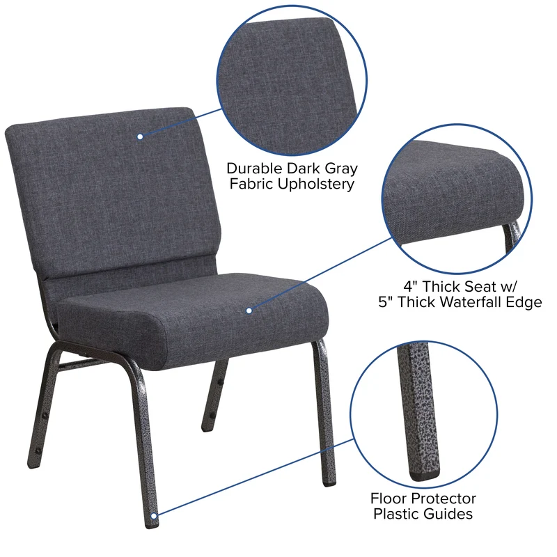 21"W Stackable Church/Reception Guest Chair