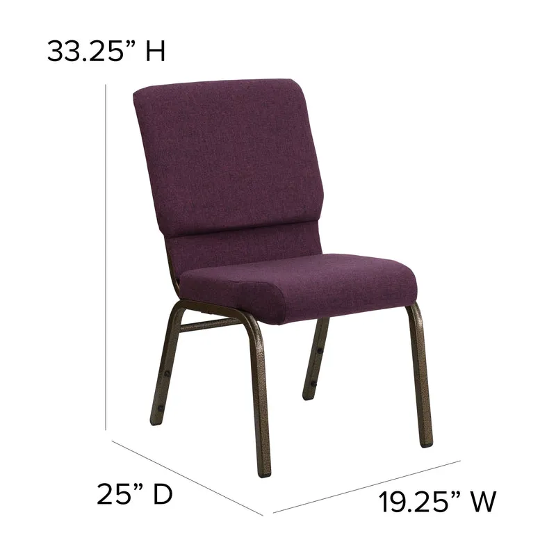 18.5"W Stackable Church/Reception Guest Chair