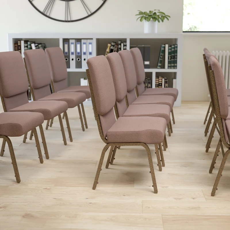 18.5"W Stackable Church/Reception Guest Chair